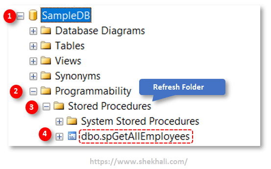 image-Create SQL server Stored procedure in SSMS