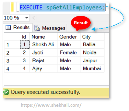 image-execute SQL stored procedure