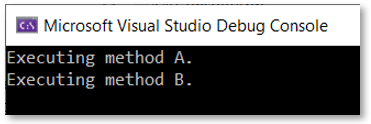 multicast delegate output