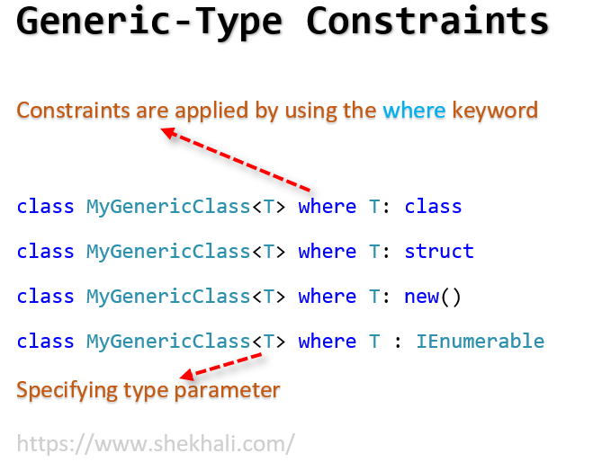 Generic type constraints