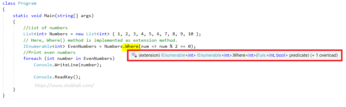 C# — Implementing some C# Interfaces and Extension Methods