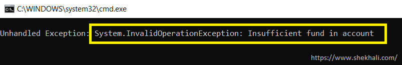 InvalidOperationException in c#-shekh ali