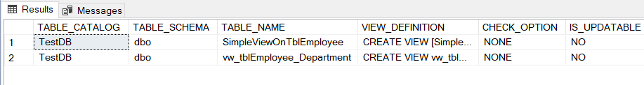 image INFORMATION_SCHEMA.VIEWS in SQL