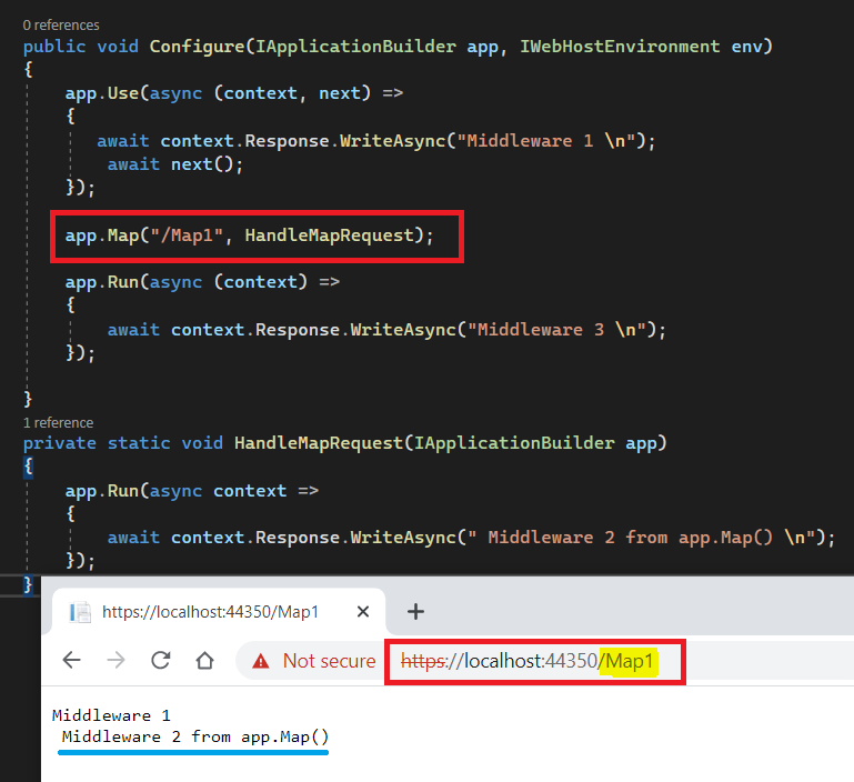 app.Map method in aspnet core