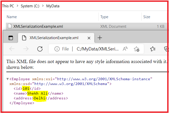 XMLSerialization in csharp