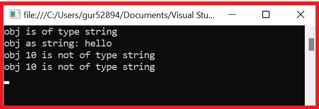 is vs as operator example in c#