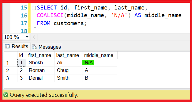 coalesce in sql example