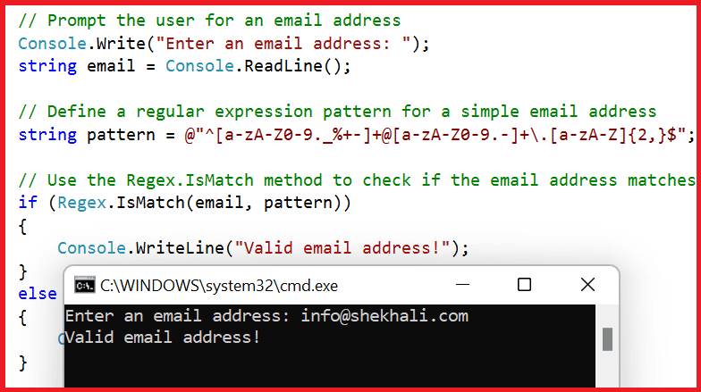 csharp-regex-example-to-validate-email-address