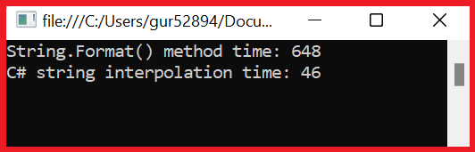 string interpolation vs Format method